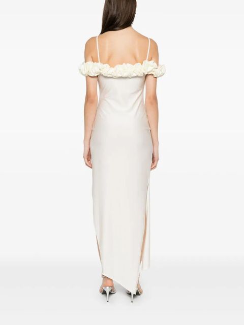 Coperni ruffled maxi dress - White