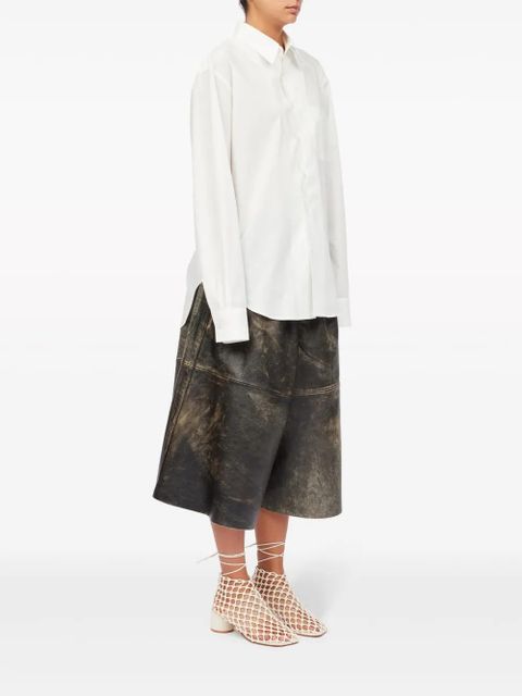 MM6 Maison Margiela slash-detail cotton shirt - White