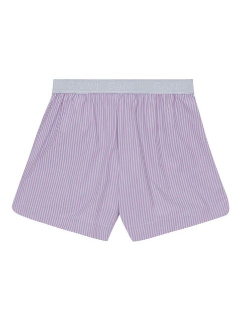 GANNI striped boxer shorts - Purple - zdjęcie produktu nr 2