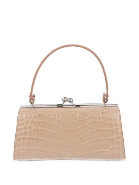 Vivienne Westwood XL Doll crocodile-effect Orb tote bag - Neutrals - zdjęcie produktu nr 2
