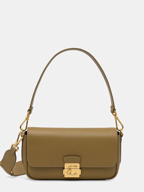 Coccinelle torebka skórzana C-ME LOCK kolor zielony E1 U4K 12 02 01 - zdjęcie produktu nr 1