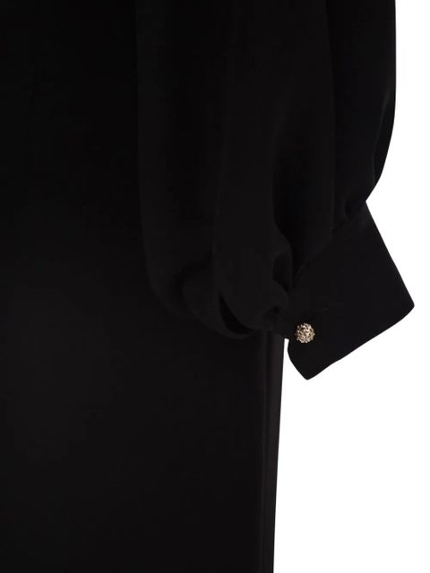 Max Mara Mseaccento V-neck midi dress - Black