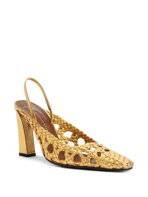 Giuseppe Zanotti 90mm Brendha Cage pumps - Gold
