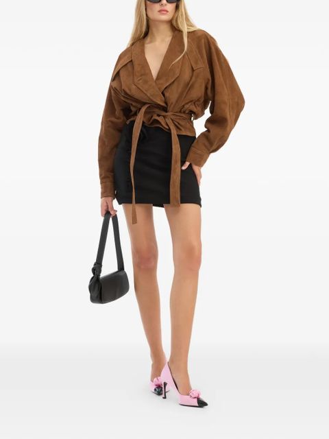 ROTATE BIRGER CHRISTENSEN suede jacket - Brown - zdjęcie produktu nr 2