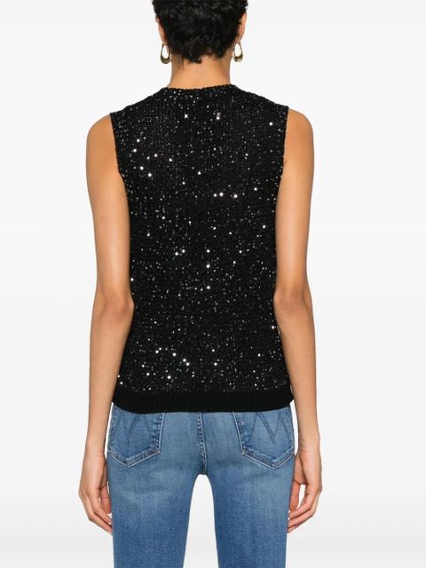 Golden Goose sequin-embellished sleeveless top - Black - zdjęcie produktu nr 2