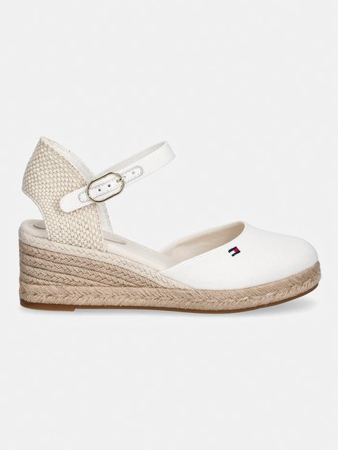 Tommy Hilfiger espadryle damskie MID WEDGE ESPAD CLOSED TOE - zdjęcie produktu nr 1