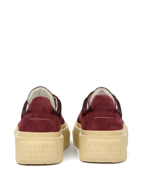 MM6 Maison Margiela suede sneakers - Red - zdjęcie produktu nr 2