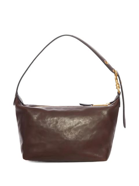 Miu Miu logo-embossed leather shoulder bag - Brown - zdjęcie produktu nr 2