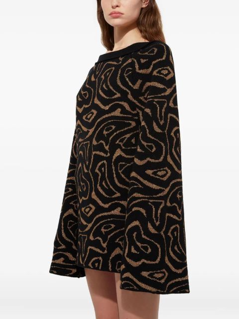 PUCCI labirinto print mini dress - Black