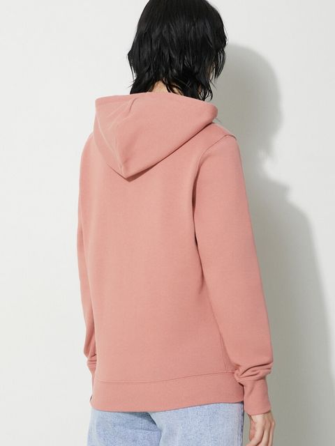 The North Face bluza bawełniana W Drew Peak Pullover Hoodie damska kolor pomarańczowy z kapturem NF0A55ECNXQ1 - zdjęcie produktu nr 2