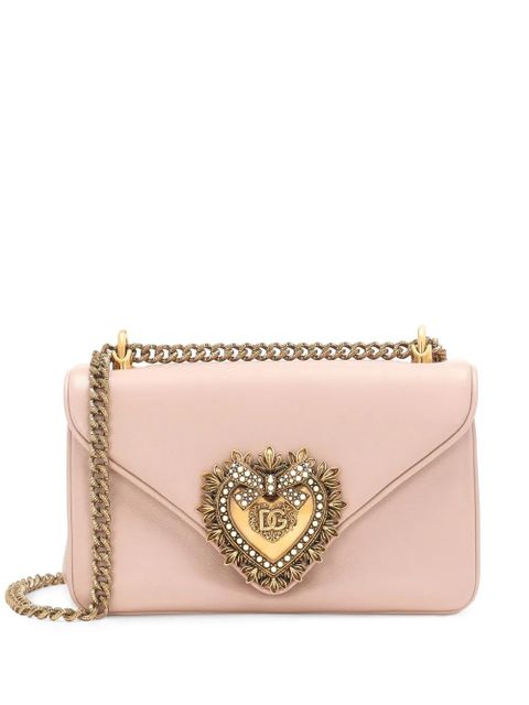 Dolce & Gabbana medium Devotion leather crossbody bag - Pink - zdjęcie produktu nr 1