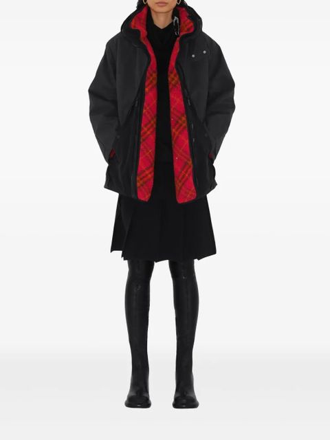 Burberry detachable-warmer jacket - Black