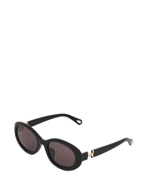Chloé Eyewear Marcie oval-frame sunglasses - Black - zdjęcie produktu nr 2