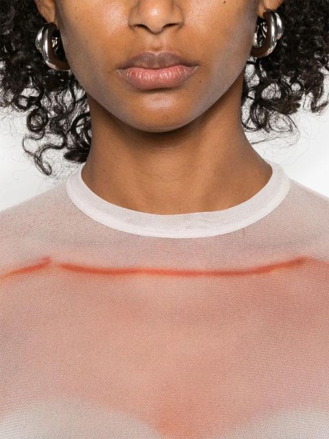 Jean Paul Gaultier silhouette-print T-shirt - Pink - zdjęcie produktu nr 2