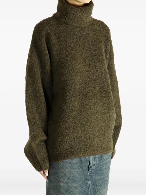 TOTEME high-neck wool sweater - Green