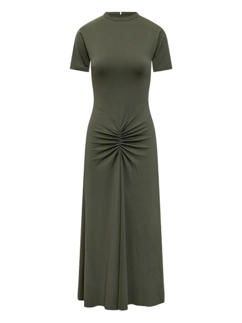 Victoria Beckham gathered midi dress - Green - zdjęcie produktu nr 1