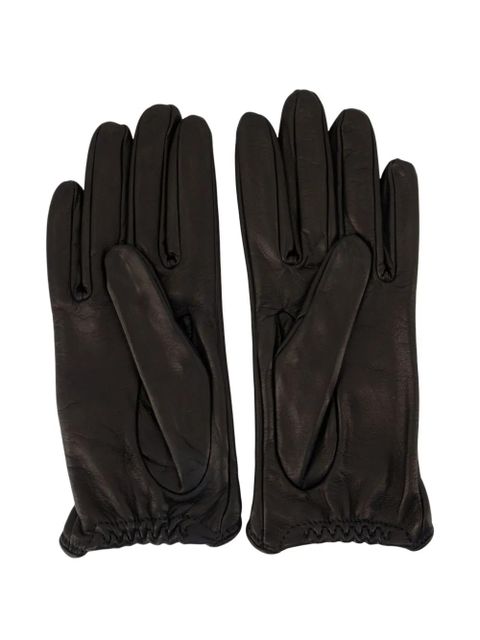 OUR LEGACY bow-detail leather gloves - Black