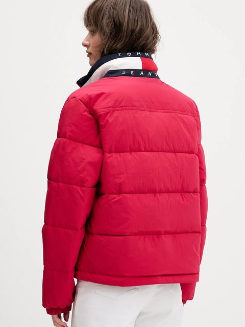 Tommy Jeans kurtka kolor bordowy zimowa DW0DW21621 - zdjęcie produktu nr 2