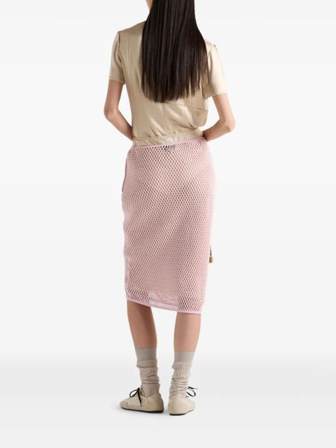 Prada Satin crepe top - Neutrals