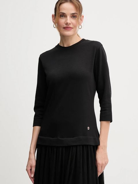 Joop! sukienka kolor czarny midi rozkloszowana 30047770