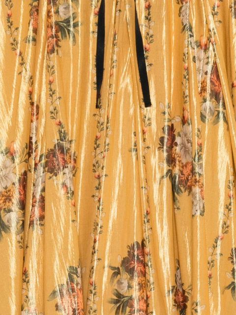 Agua By Agua Bendita Delta Paramo bow floral skirt - Yellow