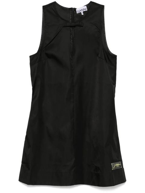 GANNI bow-detail mini dress - Black - zdjęcie produktu nr 1