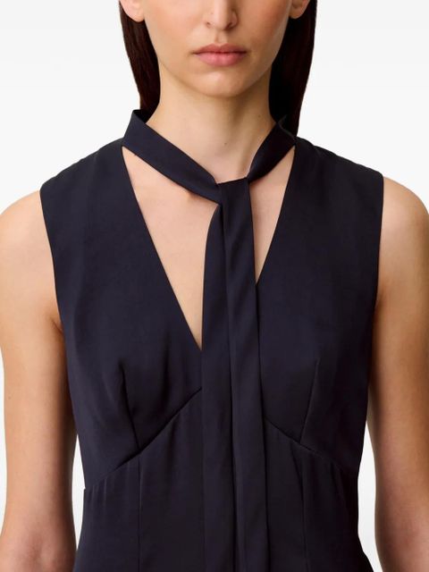 Claudie Pierlot tie neck jumpsuit - Blue