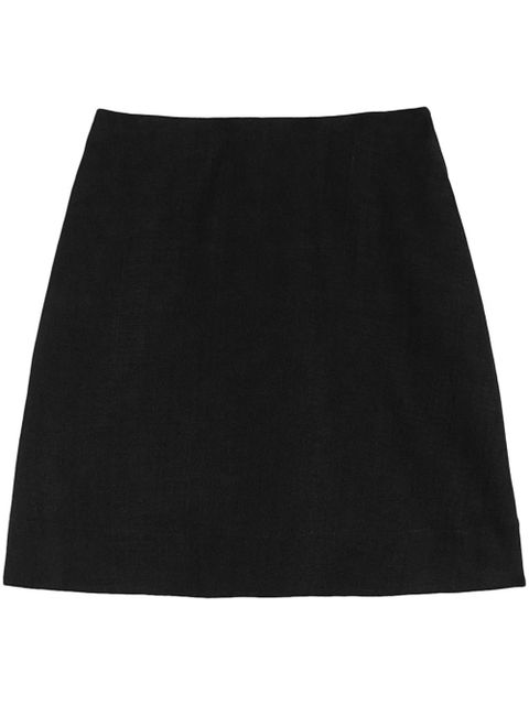 Jil Sander high-waist A-line miniskirt - Black