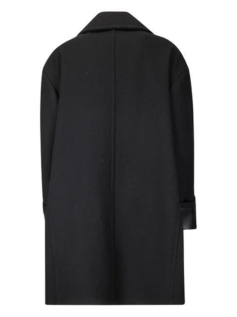 MM6 Maison Margiela pocketed double-breasted coat - Black - zdjęcie produktu nr 2