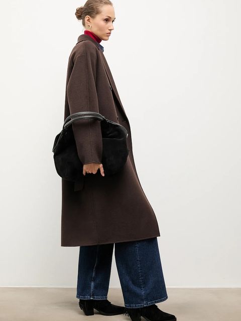 Answear.LAB kowbojki zamszowe kolor czarny na słupku - zdjęcie produktu nr 2