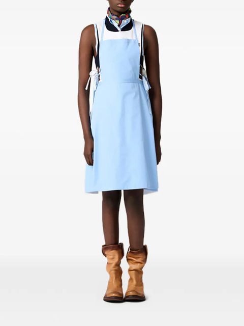 Miu Miu tie-fastening sleeveless apron - Blue - zdjęcie produktu nr 2