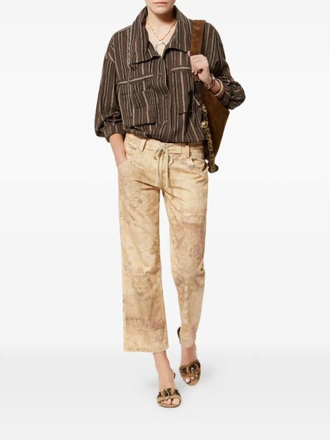 ISABEL MARANT Chelia striped shirt - Brown - zdjęcie produktu nr 2