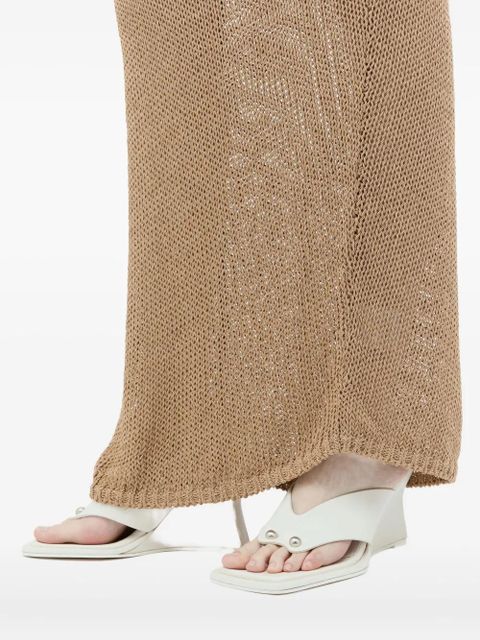 Aya Muse sheer maxi skirt - Brown - zdjęcie produktu nr 2