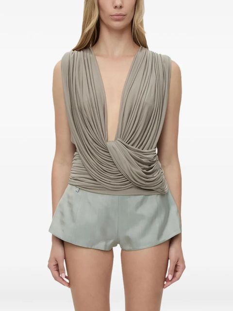 Christopher Esber Ripple drape top - Grey - zdjęcie produktu nr 1