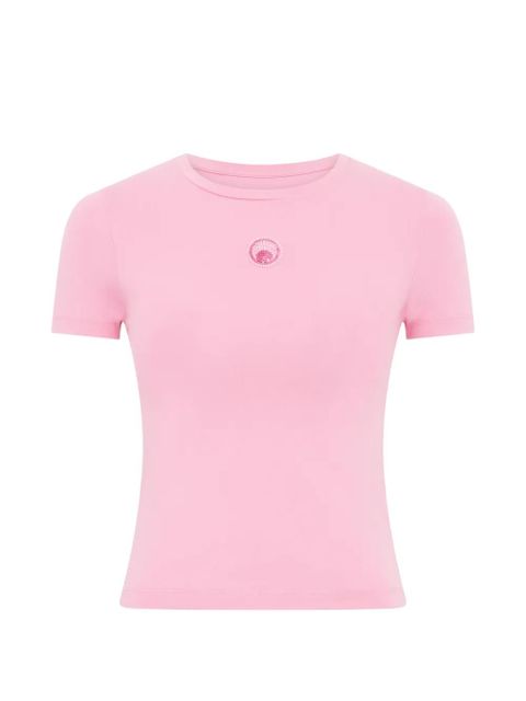 Marine Serre pearl logo baby fit T-shirt - Pink - zdjęcie produktu nr 1