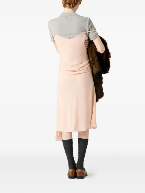 Miu Miu marocain crepe dress - Pink