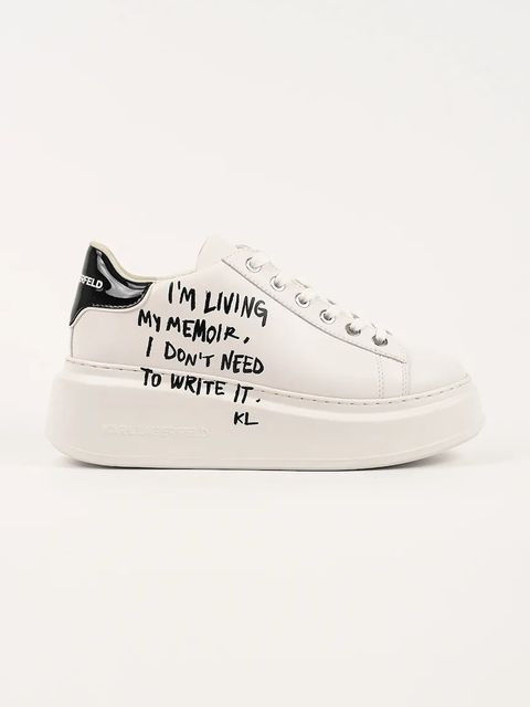 Karl Lagerfeld sneakersy skórzane ANAKAPRI damskie kolor biały KL63512 - zdjęcie produktu nr 1