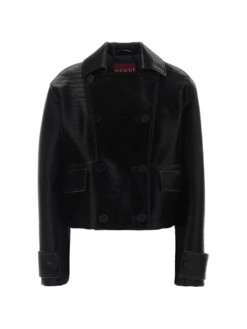 Gucci leather jacket - Black - zdjęcie produktu nr 1