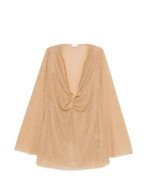 Oséree stone-embellishment mini dress - Gold - zdjęcie produktu nr 1