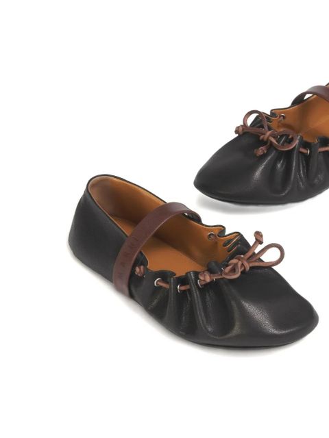 Marni round-toe ballet flats - Black