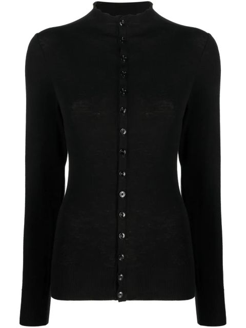 LEMAIRE high-neck wool cardigan - Black - zdjęcie produktu nr 1
