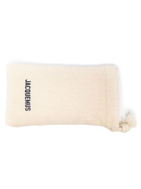 Jacquemus Les Lunettes Rond Carré asymmetric sunglasses - Black