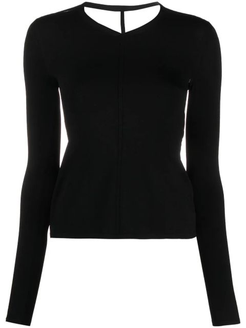 KHAITE The Iskra open-back top - Black - zdjęcie produktu nr 1