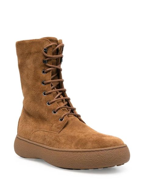 Tod's leather lace-up boots - Brown - zdjęcie produktu nr 2