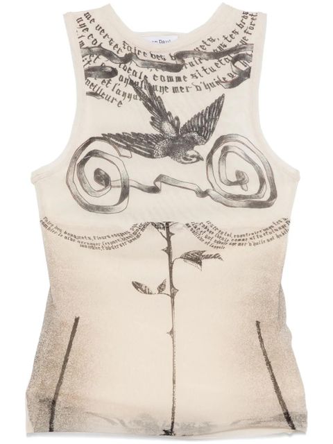 Jean Paul Gaultier printed tank top - Neutrals - zdjęcie produktu nr 1