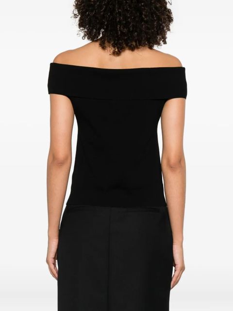 ANINE BING off-shoulder top - Black