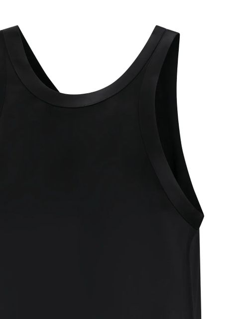 TOTEME curved satin tank top - Black