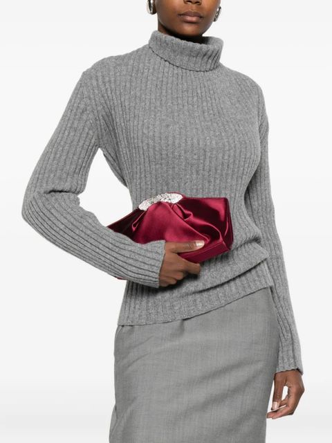 Giuseppe Zanotti crystal-embellished clutch bag - Neutrals - zdjęcie produktu nr 2