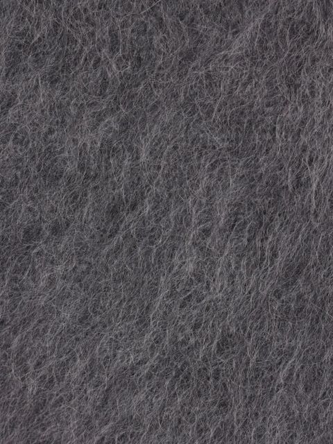 Max Mara crew-neck brushed sweater - Grey