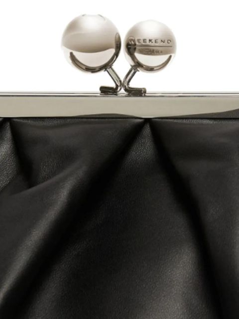 Weekend Max Mara large Pasticcino deconstructed clutch bag - Black